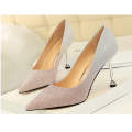 Shallow Mouth Shiny wedding high heel shoes